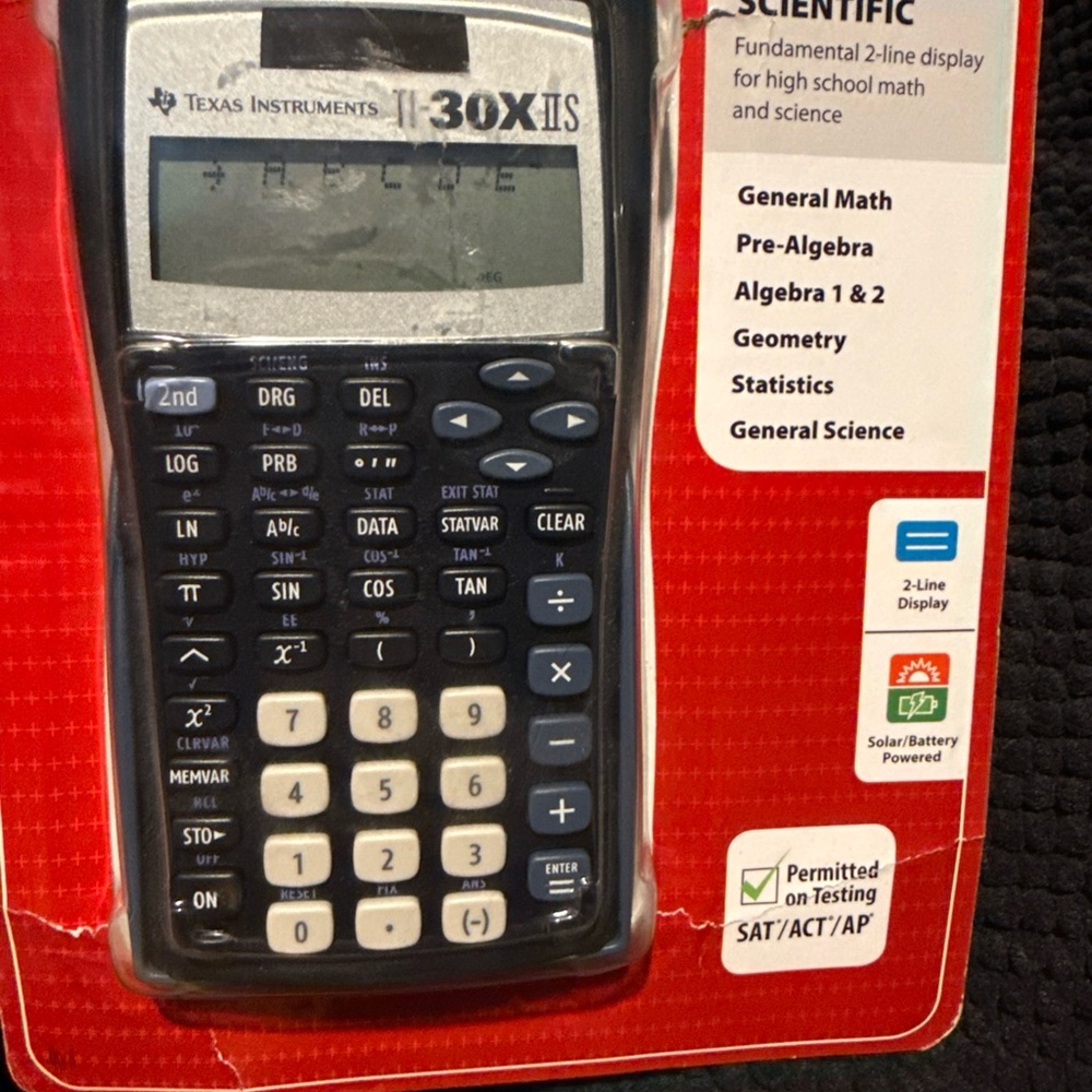 Texas Instruments TI-30X IIS Scientific Calculator - Blue and Yellow - Picture 2 of 13